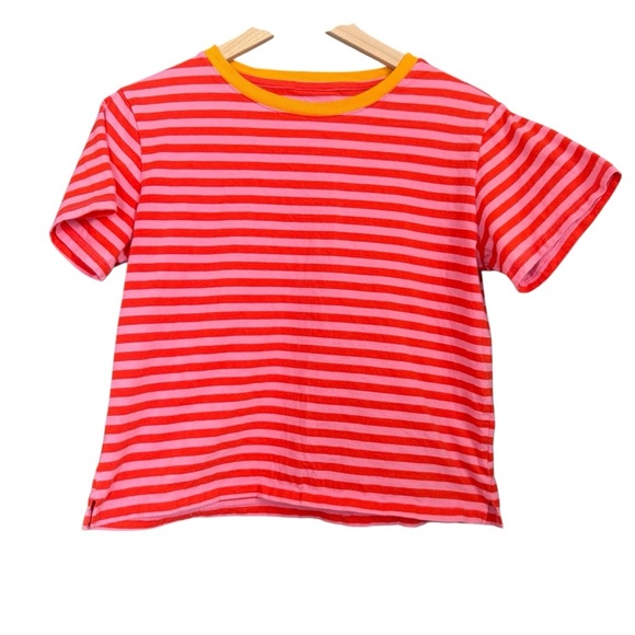Striped Colorblock Tee - Picture 1 of 6